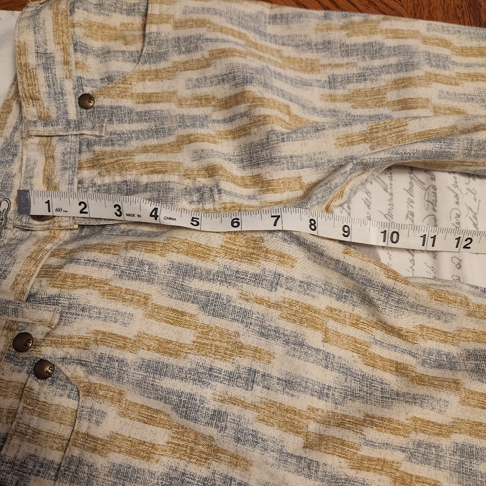FREE PEOPLE STRIPED PANTS ANKLE ZIPPER SIZE 27 - Picture 3 of 4